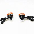 Chrome Amber Motorcycle Front Turn Signal Indicator Light Lamp For Honda Magna 250 750 Shadow 400 Steed Vlx400 Vlx600 1100 Dlx
