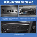 X Autohaux Front Left Driver Side 8 Way Electric Power Seat Switch Control 12450166 For Gmc Sierra Chevy Silverado 1500