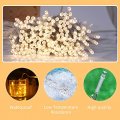 Xixian Halloween String Lights 10ft 20leds Bat Shaped Decorative Hangings Waterproof Warm White Light Battery Operated Spooky