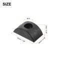 Plastic Half Moon Spacer Connector Hardware Fittings Black 10mm Hole Dia 16pcs