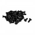 Uxcell M6x15mm Phillips Nylon Countersunk Head Bolt Machine Screw Black 50pcs