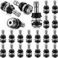 Tallew 20 Pcs Tr416 Metal Valve Stems Tire Outer Mount Fits 453 0 625 Rim Holes 1 2 Long High Pressure 