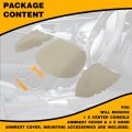 Kuafu Center Console Armrest Cover Door Compatible With 2009-2015 Honda Pilot Lid Front Panel Gray