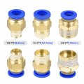 Uxcell Pneumatic Air Hose Tubing Pu Compressor Tube 5mm 3 16 Id X 8mm 5 Od 10m 32 8ft Pipe Transparent With 7 Type Connect