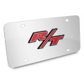 Dodge R T 3d Logo On Chrome Stainless Steel License Plate Official Licensed 