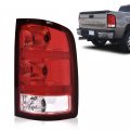 G-plus Tail Lights Lamps W Bulbs Wiring Harness Compatible With Gmc Sierra 1500 2500 3500hd 2007-2013 Passenger Side Red Lens