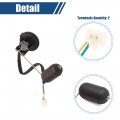 Uxcell Motorcycle Scooter 2 Wires Terminal Fuel Level Gauge Oil Meter Sender Sensor Replacement Black For Honda 110