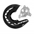 X-brake Front Disc Cover With Mounting Kit Black For Ktm 500 Exc-f 2017-2018 