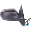 Passenger Side Door Mirror For Gmc Envoy 2002 To 2009 Textured Black Heated Folding Electric Adjustment Gm1321265 15206176 