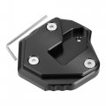 1 Set Motorcycle Kickstand Extension Enlarger Pad Side Stand Support Plate Black For Suzuki Hayabusa Gsx1300r 2017-2020 