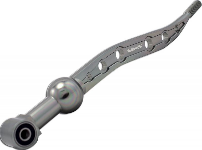 Vms Racing Dual Bend Short Throw Shifter In Gunmetal Gray Grey Dark Silver Cnc Aluminum Metal For Honda Civic 88-00 And Del Sol