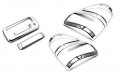 Sizver Chrome Tail Light Tailgate Covers For 09-14 Ford F150 Without Camera Holes 