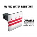 Washington D C The District Of Columbia Flag Tow Trailer Hitch Cover Plug Insert