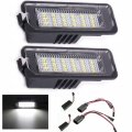 2pcs Error Free Led License Plate Lights Tag Lamp Assembly Compatible Replacement For Volkswagen Vw Golf Gti Mk4 Mk5 Mk6 Mk7 