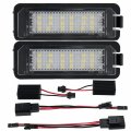2pcs Error Free Led License Plate Lights 6000k White For Vw Golf Gti Mk4 Mk5 Mk6 Mk7 Passat B6 Cc Polo Eos Phaeton Beetle And