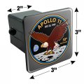 Nasa Apollo 11 50th Anniversary Patch With Eagle On The Moon Tow Trailer Hitch Cover Plug Insert