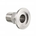 Uxcell Pipe Fitting 1 2 Pt Male Threaded To 57 Ferrule Stainless Steel Clamp Pack Of