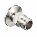 Uxcell Pipe Fitting 1 2 Pt Male Threaded To 57 Ferrule Stainless Steel Clamp Pack Of