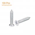Uxcell St3 5x20mm White Screws Self Tapping 100pcs Flat Head Phillips Wood For Woodworking