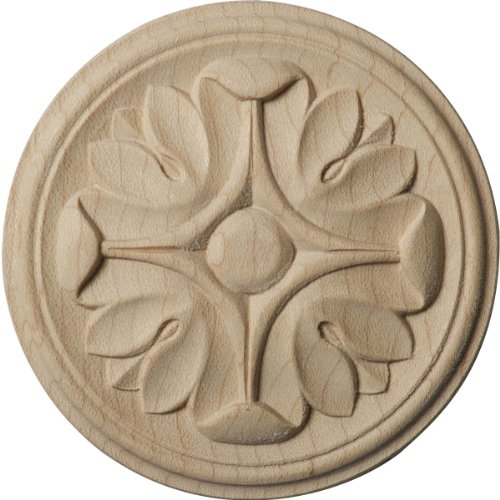 Ekena Millwork Ros02xraal Raymond Rosette 3 4-inch X 2 1 Alder