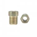 X Autohaux 12pcs 3 8 Inch-24 Threads Brake Line Nut Fittings For 16 Steel Tubing Car