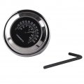 Mallofusa Aluminum Motorcycle Handlebar Chrome Black Temp Thermometer For 7 8 22mm To 1 25mm Universal Compatible Yamaha