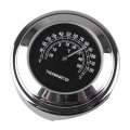 Mallofusa Aluminum Motorcycle Handlebar Chrome Black Temp Thermometer For 7 8 22mm To 1 25mm Universal Compatible Yamaha