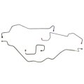 Inline Tube Replacement For 1991-93 Ford F100 150 2 4wd Std Ext Cab Short Longbed Power Disc Front Brake Line Kit 4pc Stainless 
