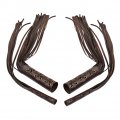 Hand Grips Tassel Fringe Wrap Cover Qiilu Universal Motorcycle Brake Clutch Lever Streamer 7 8in 1in Fit For Brown