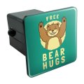 Free Bear Hugs Funny Humor Tow Trailer Hitch Cover Plug Insert For 2 In Receivers Durable Black Abs Plastic Modern Style
