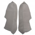 Gray Synthetic Leather Car Door Panel Armrest Covers For 2006 2007 2008 2009 2010 2011 Honda Civic Sedan Front Left And Right