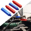 Hoypeyfiy 2 Pairs Anodized Aluminum Extension Handles Emergency Brake Air Hose Grip Gladhand Accessories