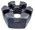 1 -14 Grade 5 Zinc Plated Finish Steel Round Slotted Castle Nut Pk 