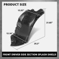 Fender Liner Splash Shield Front Driver Side Section For Bmw X1 Xdrive28i 2012-2015 Fit Submodel Sdrive28i Xdrive35i 2013-2015