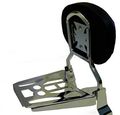 Studded Round Sissy Bar Backrest Luggage Rack For 07 Honda Shadow Spirit Vt750c2 Shaft Drive 