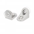 Uxcell Stainless Steel 90 Degree Angle Glass Shelf Support Fixing Clip Bracket 4pcs