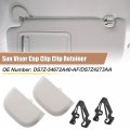 X Autohaux 2 Set Gray Iron Sun Visor Cap Clip Retainer No Ds7z-54672a40-af Ds7z4273aa Ds7z-9904132-a Ford Fusion 2013-2016 For