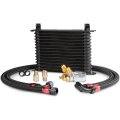 Engine Transmission Oil Cooler Kit Filter Adapter Hose 15 Row An10 Thermostat Adaptor 