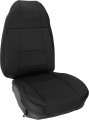 Kuafu Seat Covers Full Set Compatible With 1987-1996 Jeep Wrangler Yj 4wd Black Neoprene