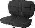 Kuafu Seat Covers Full Set Compatible With 1987-1996 Jeep Wrangler Yj 4wd Black Neoprene