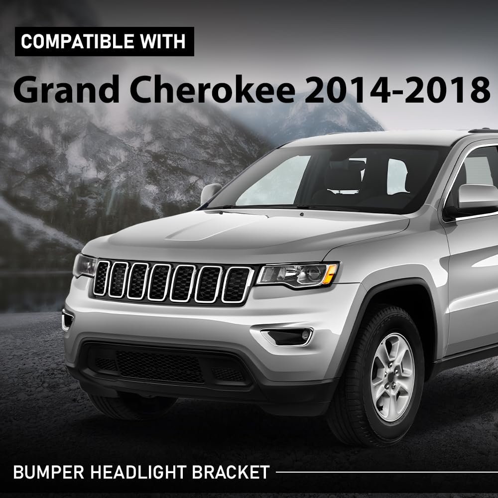 Front Bumper Bracket Headlight Support Pair For Jeep Grand Cherokee 3 6l 5 7l 2014-2018 68223469aa