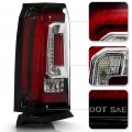 Oled Tube Sinister Black Led Tail Light For 2015-2020 Gmc Yukon Yukon Xl Housing Clear Lens Direct Replacement Left Driver Side