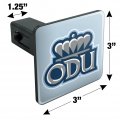 Old Dominion University Secondary Tow Trailer Hitch Cover Plug Insert For 1 25 Receivers Black Abs Plastic With Uv Resistant