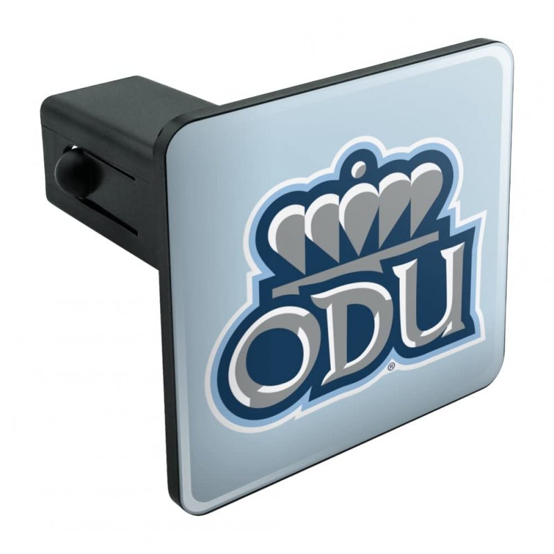 Old Dominion University Secondary Tow Trailer Hitch Cover Plug Insert For 1 25 Receivers Black Abs Plastic With Uv Resistant