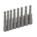 10065a 1 4 In Hex Shank Magnetic Power Impact Nut Driver Set 8 Piece Metric Socket Setters 6 To 13 Mm Cr-v Steel