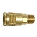 Interstate Pneumatics Ca461b 1 4 Inch Automotive Brass Coupler 3 8 Male Npt 