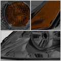 Auto Dynasty Oe Style Smoked Housing Amber Corner Bolt-on Headlight Lamps Tool Kit Compatible With Pontiac G6 05-10