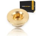 Pontiac Firebird 1998-2002 Threaded Plug Brass Natural Fine Thread