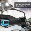 Throttle Grip Handlebar Universal Control Grips Cover With Led Display 3 Gears Speed Switch And Power Key Locker Accelerator