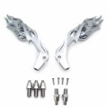 Httmt Mt252-001 Ttt002- Chrome Burning Fury Running Mirror Compatible With Cruiser V-star Warrior V-max Virago